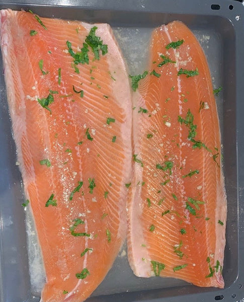 Salmon Fillet Cooked in Oven