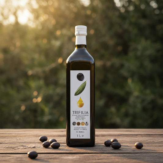 Premium Extra Virgin Trifilia Olive Oil 1L bottle
