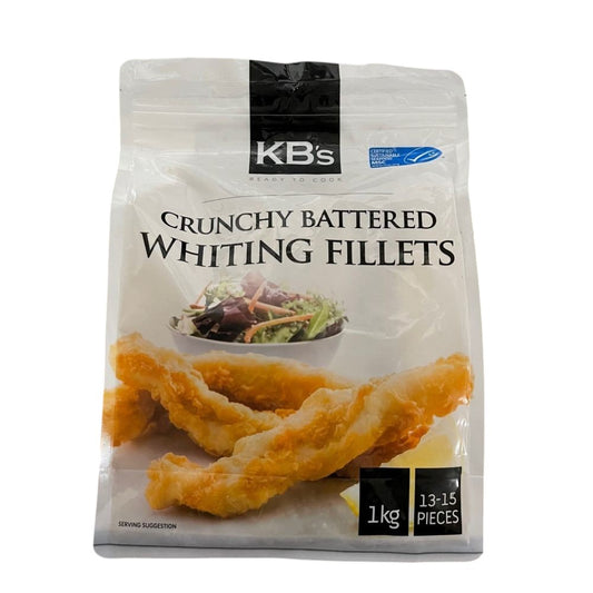 KB Crunchy Battered Whiting Fillets 1kg